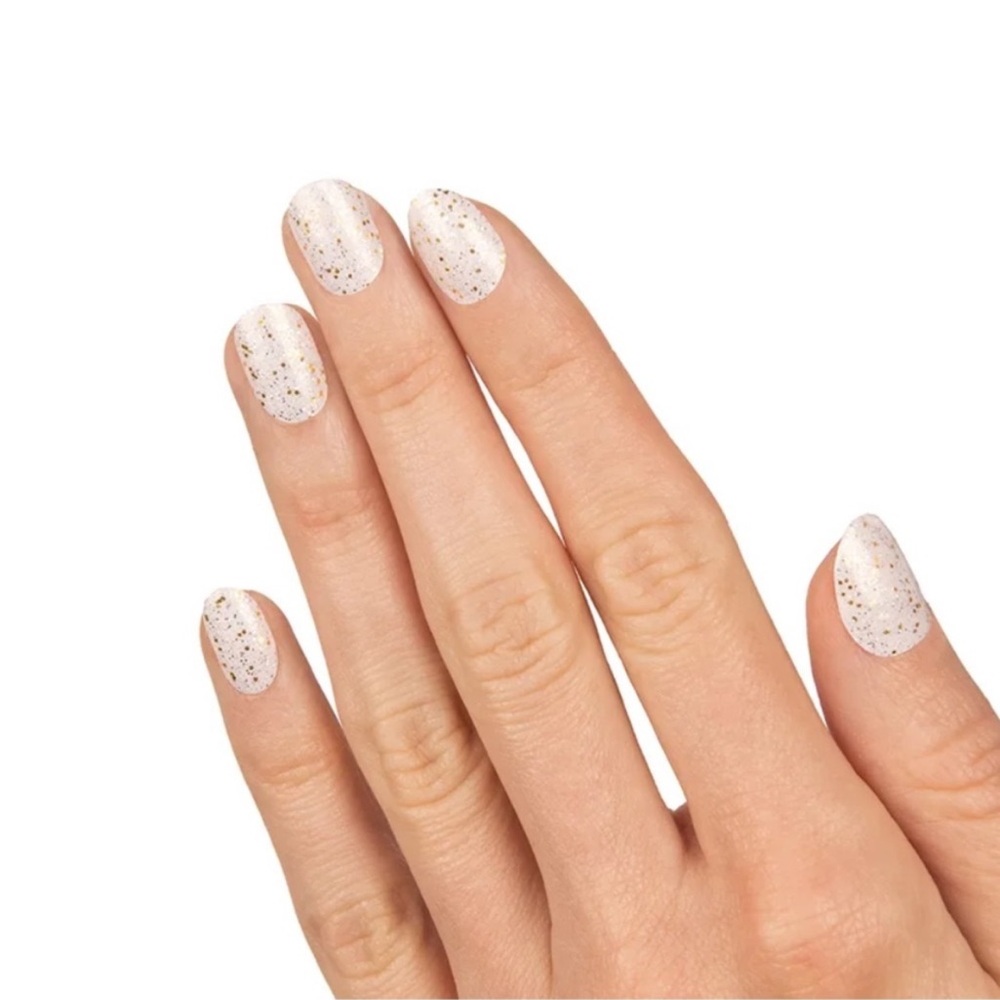 *Retired* Color Street: Leftover Confetti | White Gold Glitter Metallic Party - Picture 9 of 12